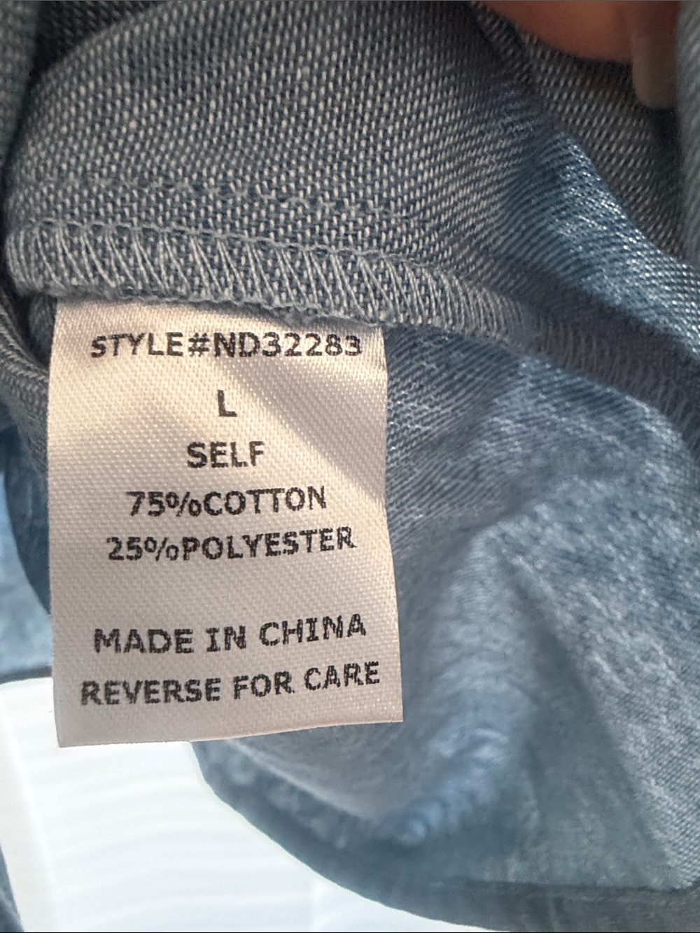 Lumiere Blue Denim Midi Dress Shirt - Picture 6 of 8